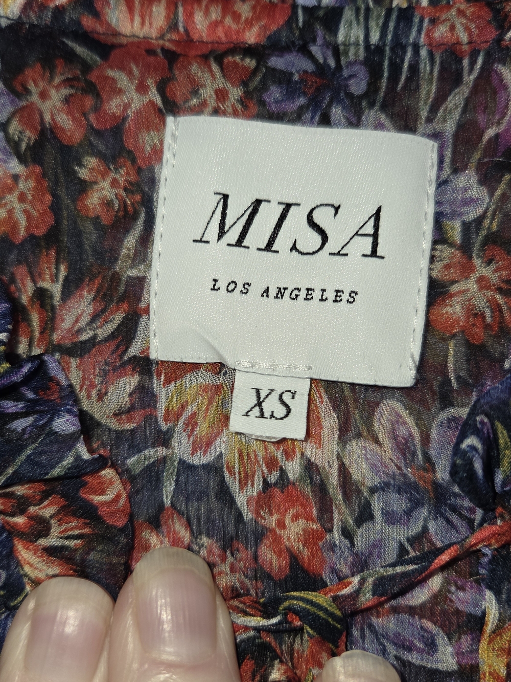 Misa Los Angeles Lilian Floral Tiered Mini Dress. Size XS - Picture 5 of 5